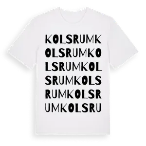 Kolsrum ordlek t-shirt – ekologisk bomull t-shirt från Pinshirt