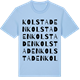 Blue Soul t-shirt med Kolstaden ordlek t-shirt