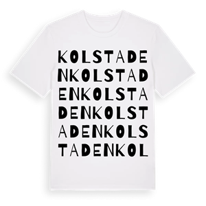 Kolstaden ordlek t-shirt – ekologisk bomull t-shirt från Pinshirt