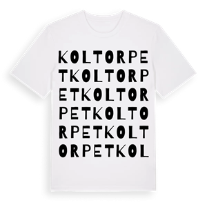 Koltorpet ordlek t-shirt – ekologisk bomull t-shirt från Pinshirt