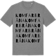 Mid Heather Gray t-shirt med Komfarbråna ordlek t-shirt