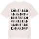Vintage White t-shirt med Komfarbråna ordlek t-shirt