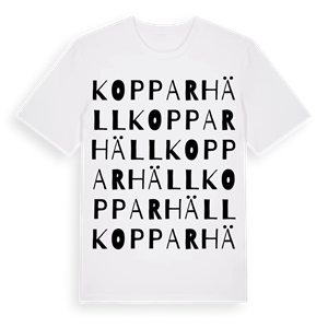 Kopparhäll ordlek t-shirt – ekologisk bomull t-shirt från Pinshirt