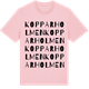 Pink Cotton t-shirt med Kopparholmen ordlek t-shirt