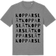 Mid Heather Gray t-shirt med Kopparslät ordlek t-shirt