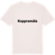 Vintage White t-shirt med Koppramåla fetstil t-shirt