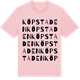 Pink Cotton t-shirt med Köpstaden ordlek t-shirt