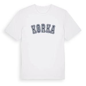 Korka college t-shirt – ekologisk bomull t-shirt från Pinshirt