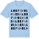 Blue Soul t-shirt med Korpaholmarna ordlek t-shirt