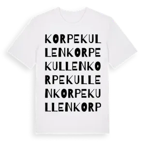 Korpekullen ordlek t-shirt – ekologisk bomull t-shirt från Pinshirt