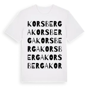 Korsberga ordlek t-shirt – ekologisk bomull t-shirt från Pinshirt