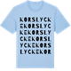 Blue Soul t-shirt med Korslycke ordlek t-shirt