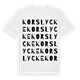 Korslycke ordlek t-shirt