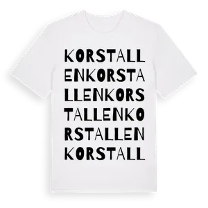 Korstallen ordlek t-shirt – ekologisk bomull t-shirt från Pinshirt