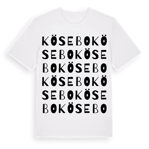 Kösebo ordlek t-shirt – ekologisk bomull t-shirt från Pinshirt