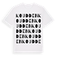 White t-shirt med Koudden ordlek t-shirt