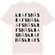 Vintage White t-shirt med Krafsnäs ordlek t-shirt