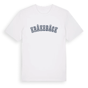 Kråkebäck college t-shirt – ekologisk bomull t-shirt från Pinshirt