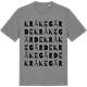 Mid Heather Gray t-shirt med Kråkegärde ordlek t-shirt