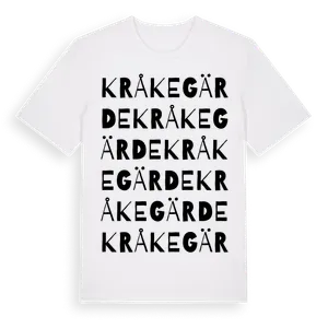 Kråkegärde ordlek t-shirt – ekologisk bomull t-shirt från Pinshirt