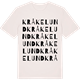Vintage White t-shirt med Kråkelund ordlek t-shirt