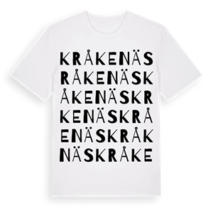 Kråkenäs ordlek t-shirt – ekologisk bomull t-shirt från Pinshirt