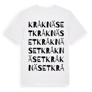 Kråknäset ordlek t-shirt – ekologisk bomull t-shirt från Pinshirt