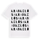 Krankelösa ordlek t-shirt