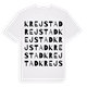 White t-shirt med Krejstad ordlek t-shirt