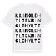 White t-shirt med Kringlehylte ordlek t-shirt