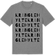 Mid Heather Gray t-shirt med Kringlehylte ordlek t-shirt