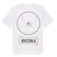 White t-shirt med Kristdala t-shirt