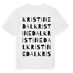 Kristinedal ordlek t-shirt – ekologisk bomull t-shirt från Pinshirt