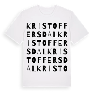 Kristoffersdal ordlek t-shirt – ekologisk bomull t-shirt från Pinshirt