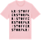 Pink Cotton t-shirt med Kristofferstorp ordlek t-shirt
