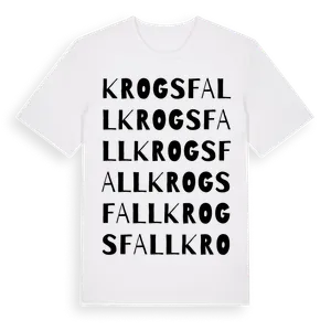 Krogsfall ordlek t-shirt – ekologisk bomull t-shirt från Pinshirt
