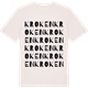 Vintage White t-shirt med Kroken ordlek t-shirt