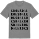 Mid Heather Gray t-shirt med Kroksdal ordlek t-shirt