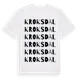 White t-shirt med Kroksdal ordlek t-shirt