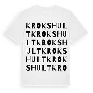Krokshult ordlek t-shirt – ekologisk bomull t-shirt från Pinshirt