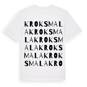Kroksmala ordlek t-shirt – ekologisk bomull t-shirt från Pinshirt