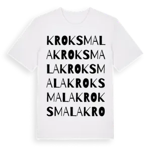 Kroksmala ordlek t-shirt – ekologisk bomull t-shirt från Pinshirt