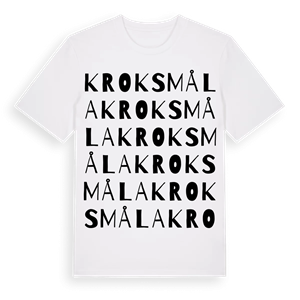 Kroksmåla ordlek t-shirt – ekologisk bomull t-shirt från Pinshirt