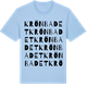 Blue Soul t-shirt med Krönbadet ordlek t-shirt