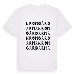Krongårdarna ordlek t-shirt – ekologisk bomull t-shirt från Pinshirt