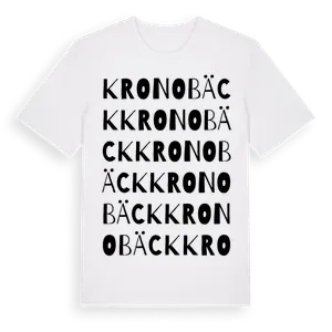 Kronobäck ordlek t-shirt – ekologisk bomull t-shirt från Pinshirt