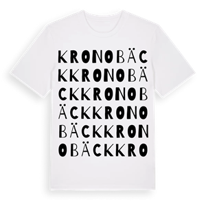 Kronobäck ordlek t-shirt – ekologisk bomull t-shirt från Pinshirt