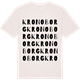 Vintage White t-shirt med Kronoborg ordlek t-shirt