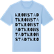 Blue Soul t-shirt med Kronstadt ordlek t-shirt