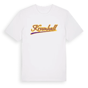 Krumhall baseball t-shirt – ekologisk bomull t-shirt från Pinshirt